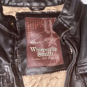 Whispering smith 100% leather jacket